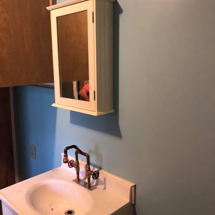 New Faucet and Medicine cabinet