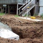 Septic tank and leaching field