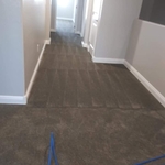 steam cleaned hallway