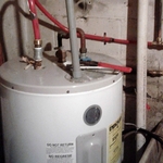 Hot water supply line