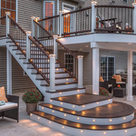 Unique Deck Installation with Lighting Detail