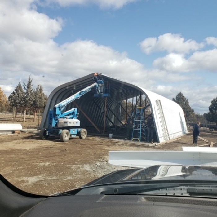 Arched Metal Garage