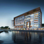 Exterior Commercial Building 3D Rendering