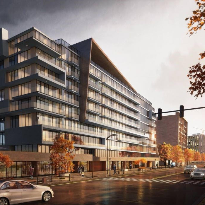 Exterior Commercial Building 3D Rendering