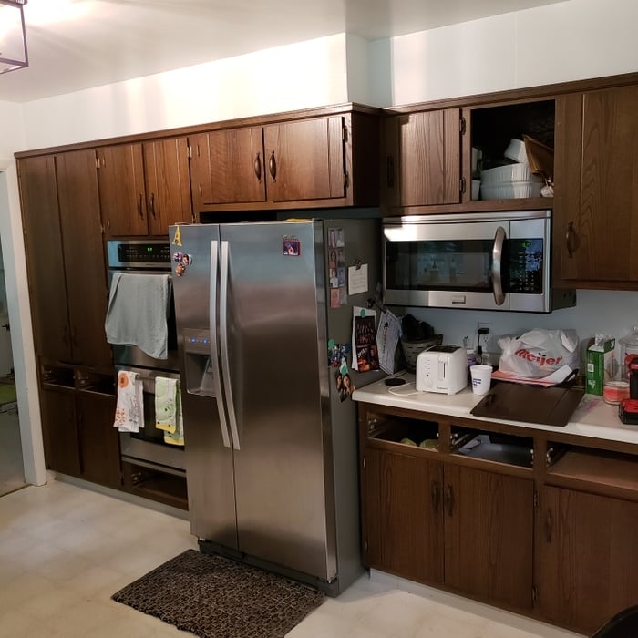 Before cabinets