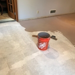 Grout lines (Skim Coat)
