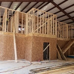 Exterior house wall, garage wall