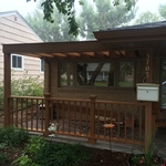 A new construction handrail and pergola
