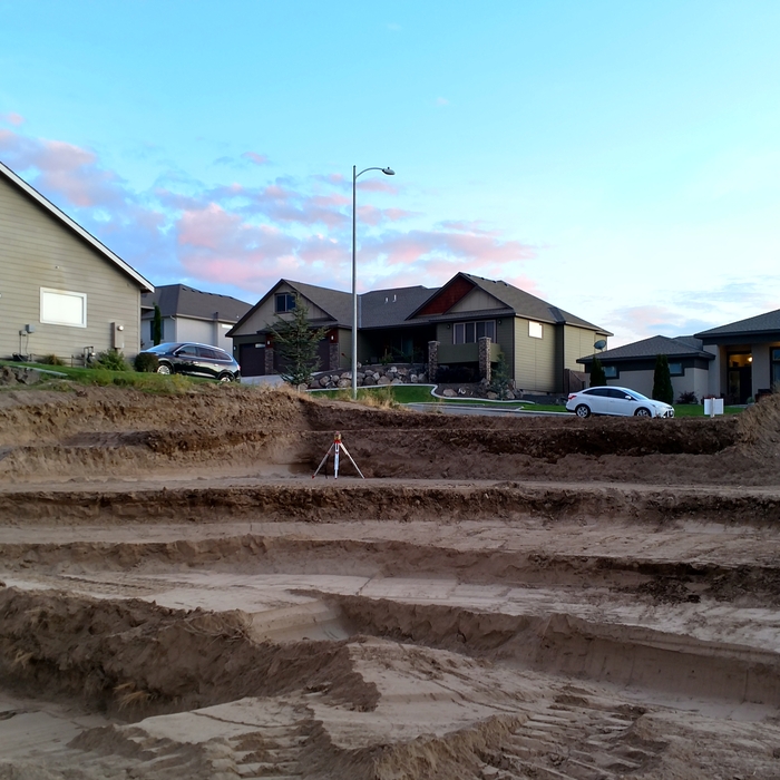 Crawl Hole Dig Out on Sloping Lot.