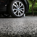 Epoxy/Polyaspartic Chip Floor in a Garage
