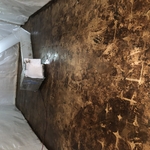 Mastic remover applied