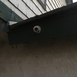 Eve mounted camera covering entry way
