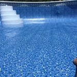 Above ground liner change