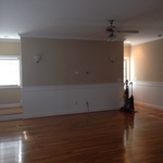 installed wainscoting