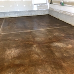 Garage Floor Stain with clear coat