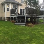 Deck walkdown to patio area