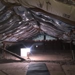 Plywood floors in attic for added storage space