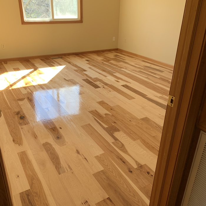 Installed Unfinished Hardwood
