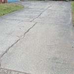 Before picture of main driveway.