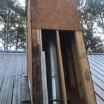 Chimney that was rotted.