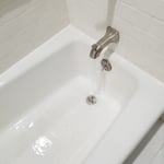 shower faucet and tub