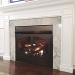 Fireplace, Wall cabinet, Display