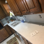 Before picture of sink area
