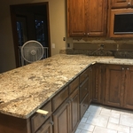 Cooktop and bar area