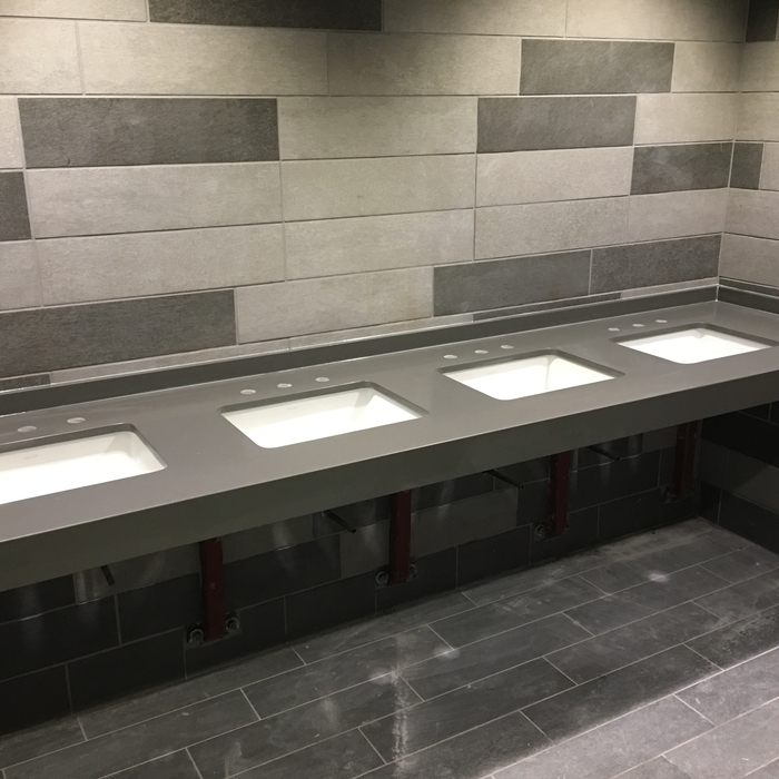 Restroom next to the concession stand