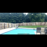 Stain wood fence