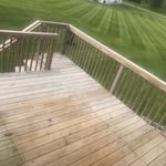 Pressure washed