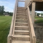 Pressure washed
