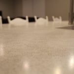 White Polished Concrete Countertops