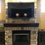 65” on stone