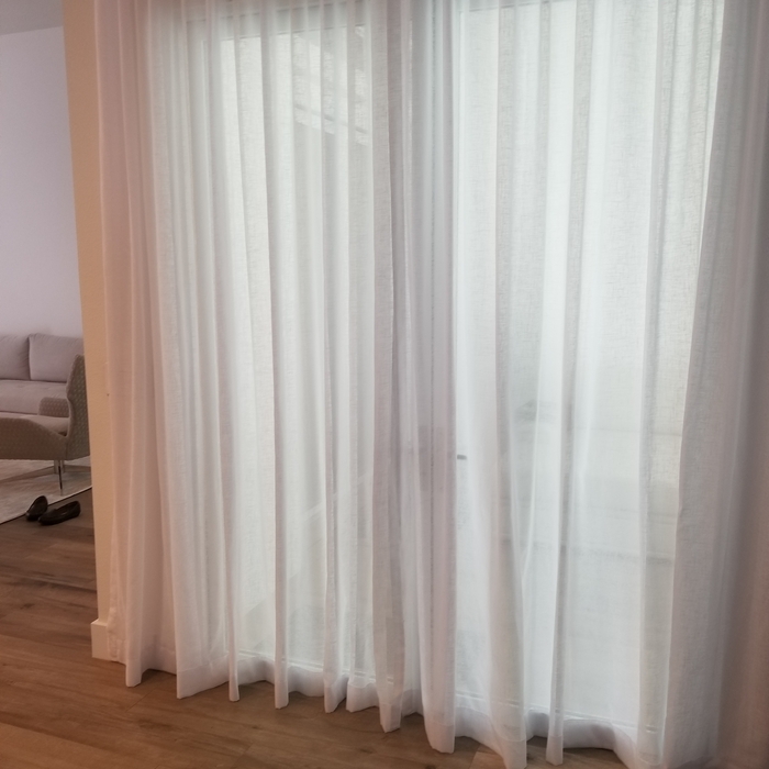 Ripplefold Linen sheer panels