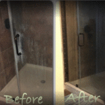 Bathroom glass doors