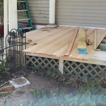Porch deck repair
