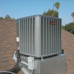 Condenser on roof