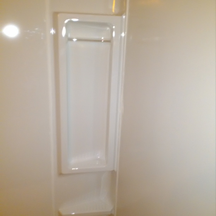inside shower