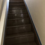 New stained stairs
