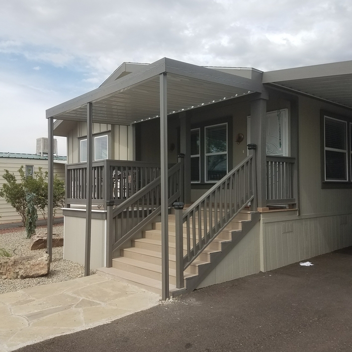 Grand Stairs, Patio and Aluminum Cover