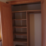 Custom oak closet