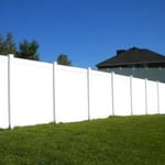 New fence installation