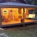 All lit up