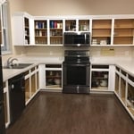 Repainted cabinets