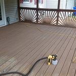 Deck staining