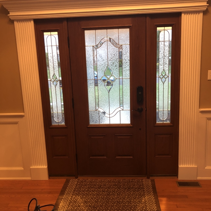 entry door and custom trim