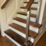 stair treads and railing