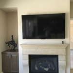 TV OVER FIREPLACE