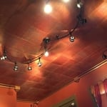 Custom (12 step) Painted Ceiling Tile Treatment